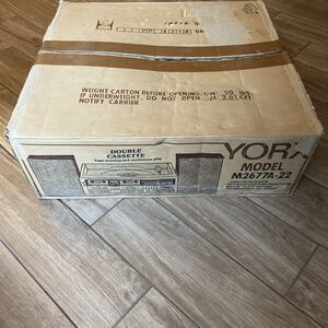 New Vintage Yorx Stereo FM/AM Receiver Cassette Player Full Size Turntable NOS